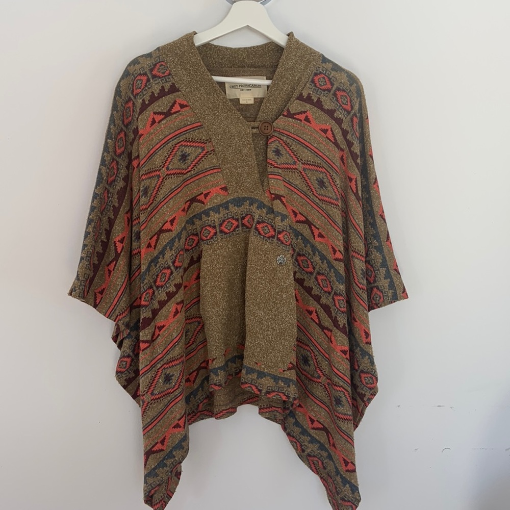 Obey Propaganda Aztec Poncho